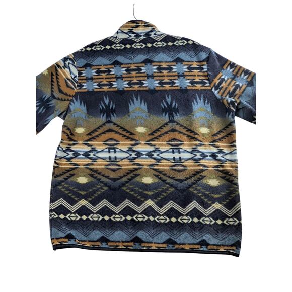 Artcic Image Grand Canyon West Aztec Print Fleece Jacket Medium 1/4 Zip Pullover - Picture 2 of 11